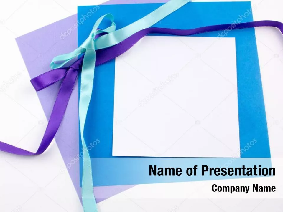 Blue Ribbons and Bows Frame