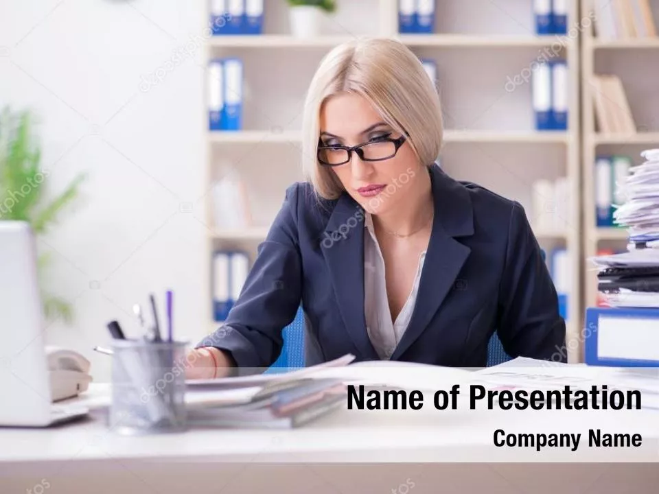 Businesswoman Reporting