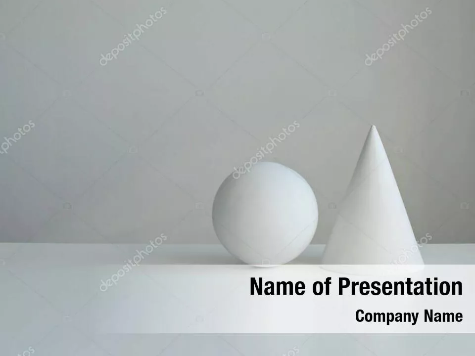 Geometric Shapes on White Background