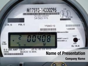 Electric Meter PowerPoint Template