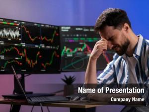 Overworked Man PowerPoint Template