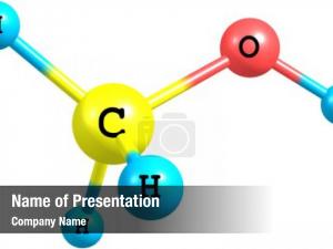 Molecular Computer Model PowerPoint Template