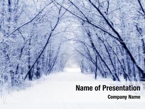 Winter Trees PowerPoint Template