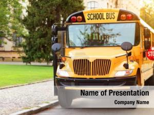 School Bus PowerPoint Template