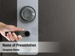 Safe Door PowerPoint Template