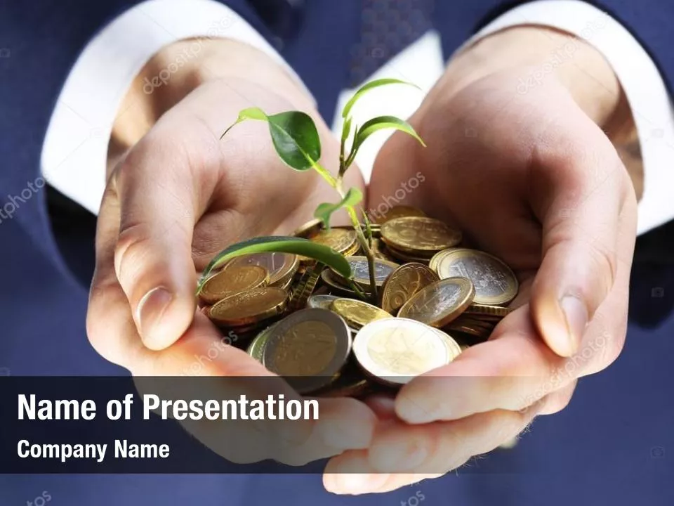 Man Hands Holding Money Tree