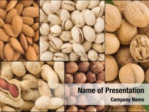 Nuts Collage PowerPoint Template